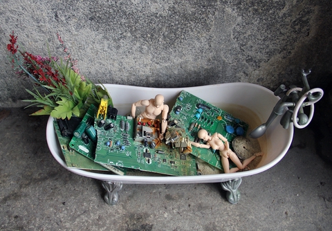 Plasticine Bath by Christine Sloan Stoddard
