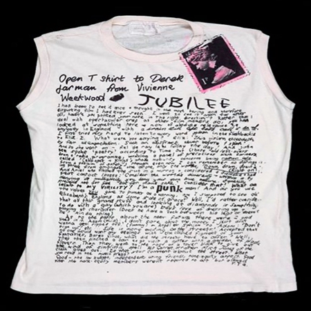 Vivienne Westwood's T-Shirt Open Letter to Derek Jarman (1978)