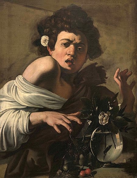 Boy Bitten by a Lizard by Michelangelo Merisi da Caravaggio